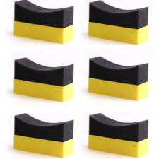 6Pcs Tire Contour Dressing Applicator Pads Gloss Shine Color Polishing5536