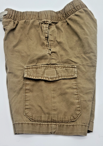 Pantalón corto cargo caqui azul marino antiguo para niños con cintura elástica talla (M 8) - Imagen 8 de 10