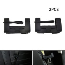 2x Car Seat Safety Belt Buckle Clip Silicone Anti-Scratch Cover Black Universal