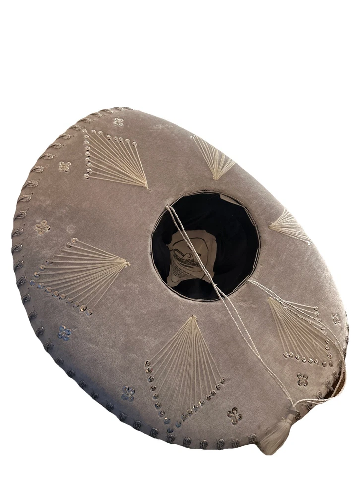 Sombrero Mariachi帽子白色和银色帽子 — 第 3/3 张图片