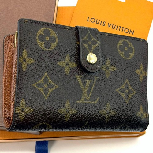 Authentic Louis Vuitton Monogram Portomone Viet Viennois Wallet Brown Pre Owned