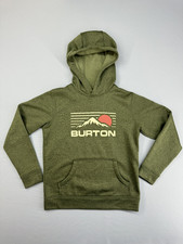 Burton felpa con cappuccio uomo taglia M verde poliestere