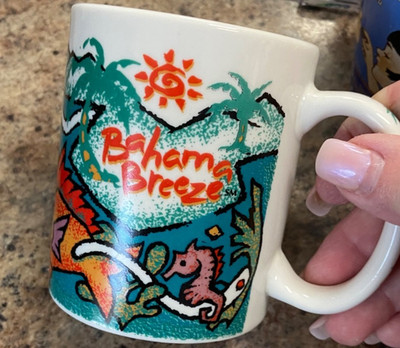 Bahama Breeze Caribbean Restaurant & Grill Ceramic Coffee Mug 12oz, 4 H