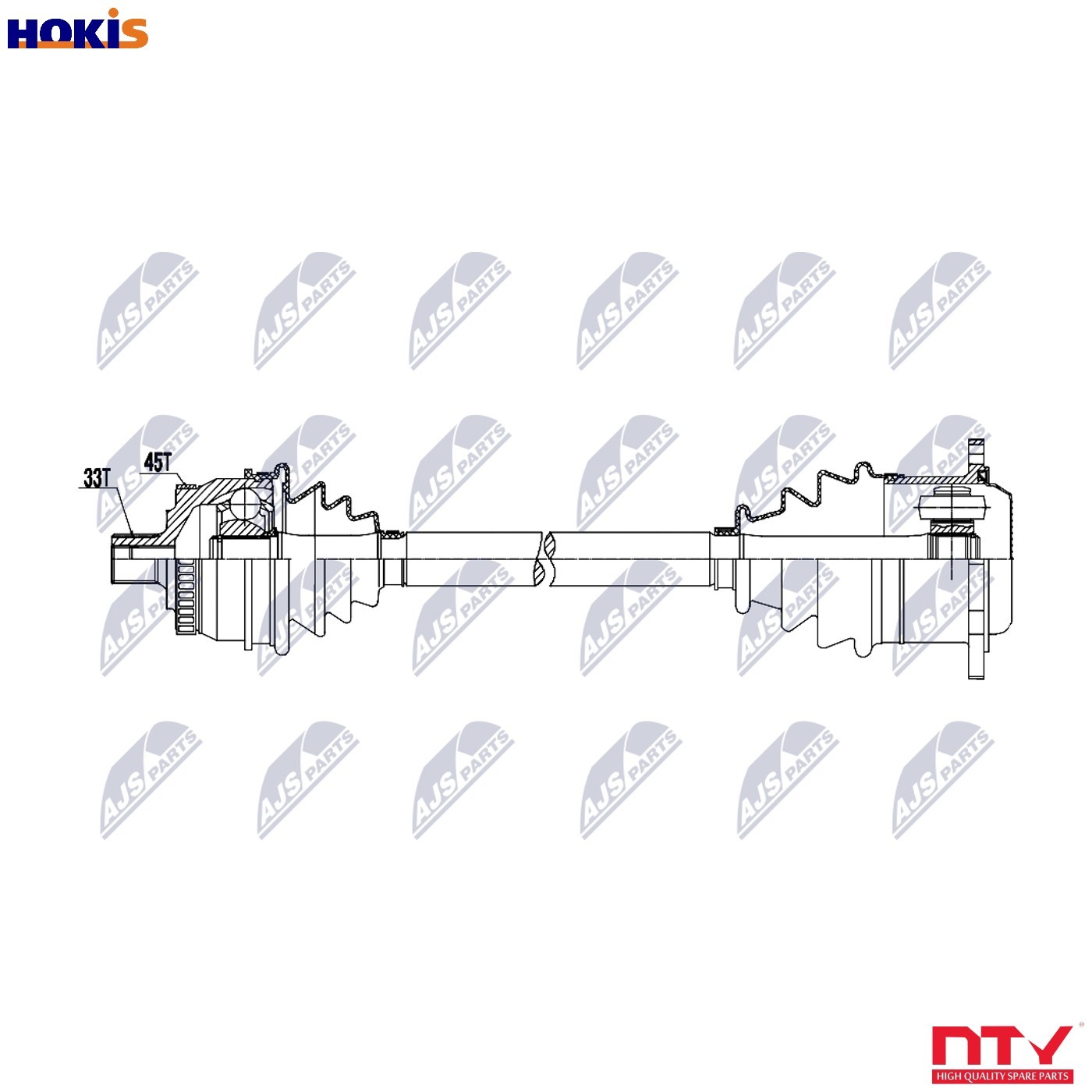 Front Right NTY NPW-AU-097 Drive Shaft for AUDI,SKODA,VW - Image 10