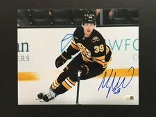 MORGAN GEEKIE AUTOGRAPHED BOSTON BRUINS 8 X 10 PHOTO  JSA