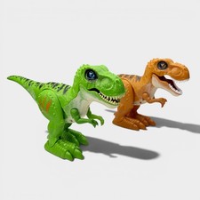 ZURU Robo Alive Attacking T-Rex Dinosaur Toy Lot of 2 Tested Working No Batterie