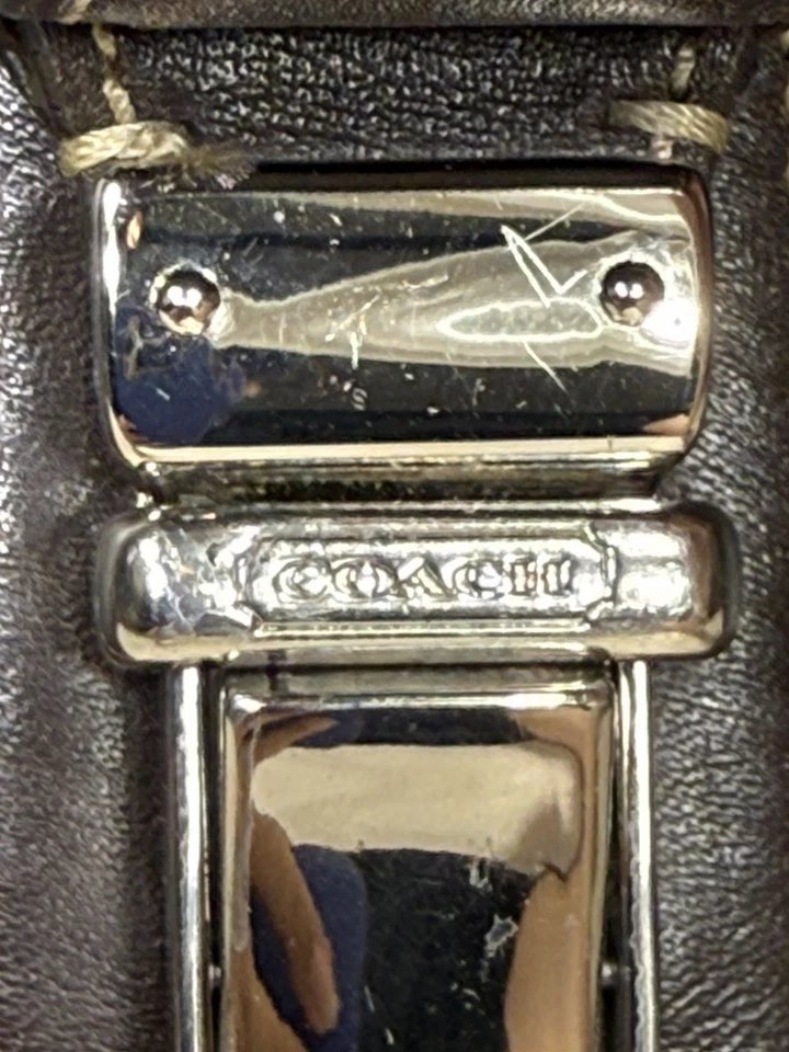 De Colección Años 90 Coach Beekman Cuero Maletín Bolso para Laptop Marrón F70098 J3549 (sin correa) Foto 4 de 4