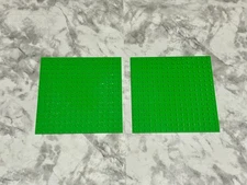 LEGO Parts Lot (2) Ct ~ Green Plate 16 x 16 Baseplate ~ No 91405