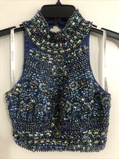 Sherri Hill Formal Jeweled Halter Top For Skirt Dress Prom