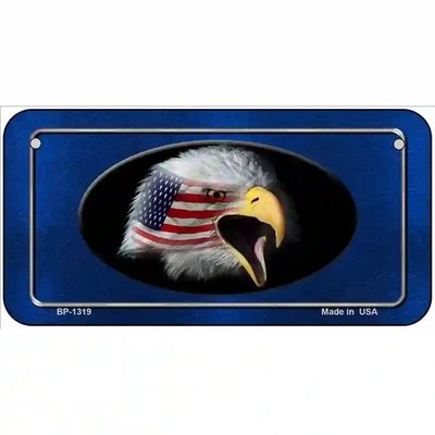 American Flag Eagle Novelty Metal License Plate