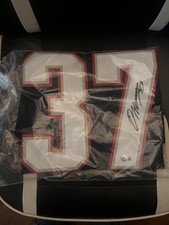 Damien Harris Autographed Blue Pro Style Jersey-Beckett W Hologram