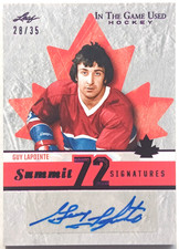 2023 Leaf ITG Used Summit 72 Signatures Guy Lapointe /35 Montreal Canadiens
