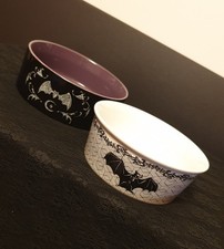 2x Futternapf mit Fledermaus Motiv,TK Maxx Halloween,Gothic,Katze,Hund,Haustier