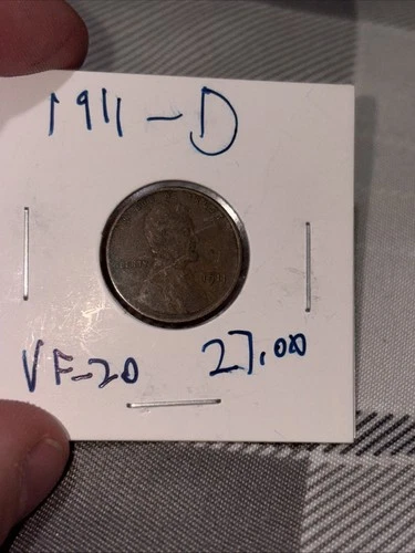 1911-d wheat pennie Vf