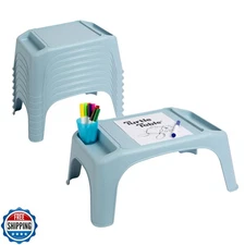 LAPGEAR Turtle Table Kids Flexible Seating Lap Desk Tray with Storage for Sna