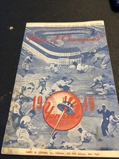 1949  BASEBALL~UN SCORED~YANKEE STDM. ~WHITE SOX/YANKEES PROGRAM~RIZZUTO~APPLING