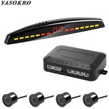 Car LED Parking Reverse Sensors Backup Monitor Display Parktronic Kit