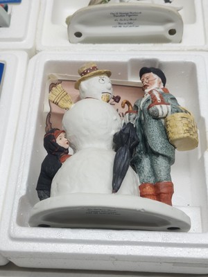 Lot of 8 - The 12 Norman Rockwell Porcelain Figurines Danbury New