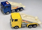Hot Wheels Blackwall Lot Of 2 COE Tow Truck Hauler Transporter Vintage