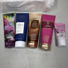 Lot Of 5 Bath Body Works UH Body Cream 4-8oz and 1-2.5oz Multiple Scents New