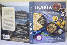 Ikaria Greek Island Cooking  Where People Forget to Die Diane Kochilas HC MINT! 