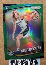 2025 Panini Prizm WNBA PAIGE BUECKERS #147 RC Rookie Variation GREEN PRIZM Wings