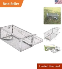 Durable Humane Animal Trap - 10.5” Small Cage for Catch & Release Solutions