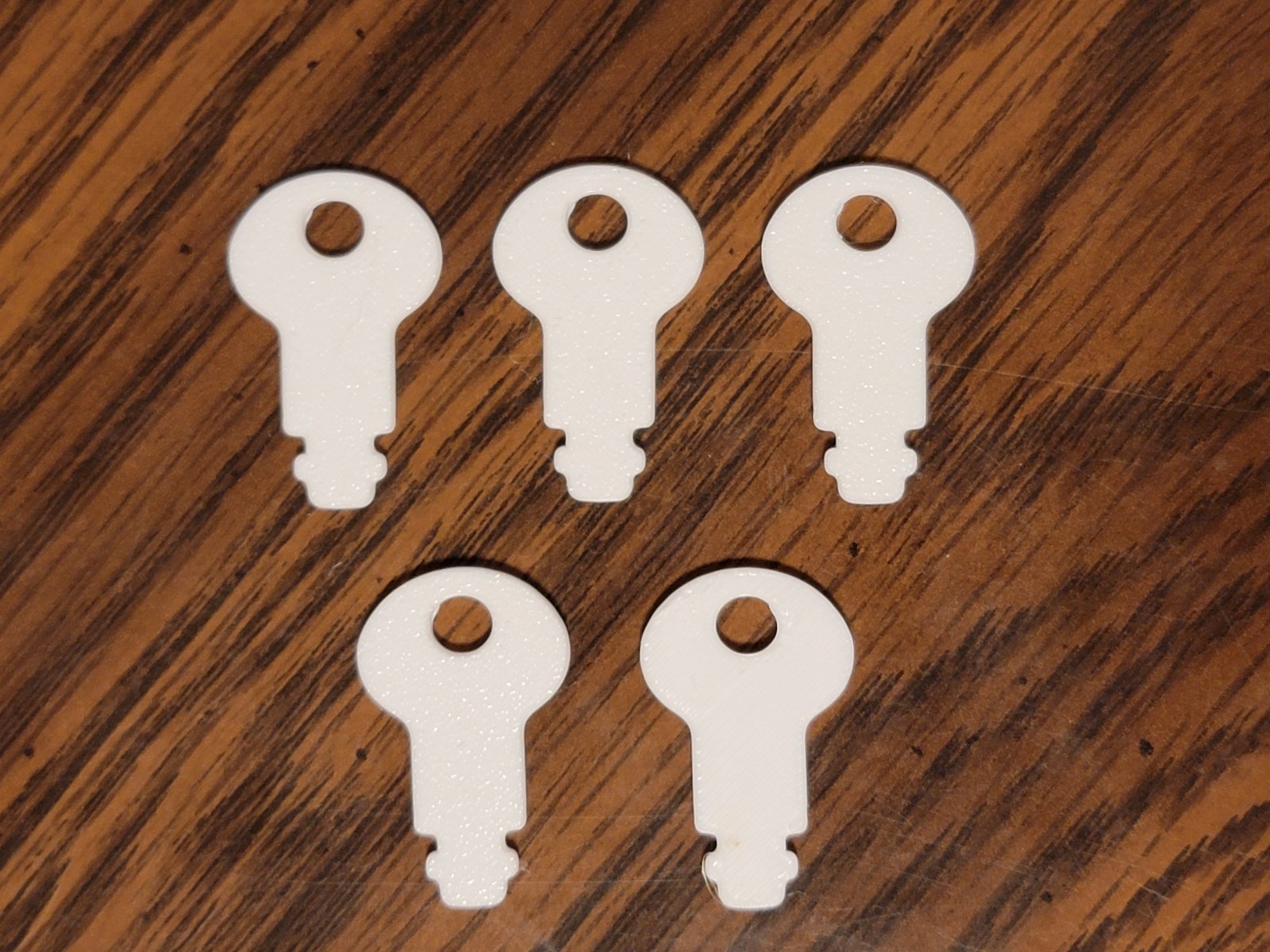 Paper Towel & Toilet Paper Dispenser Key Plastic Universal White - 5 Pack - New!