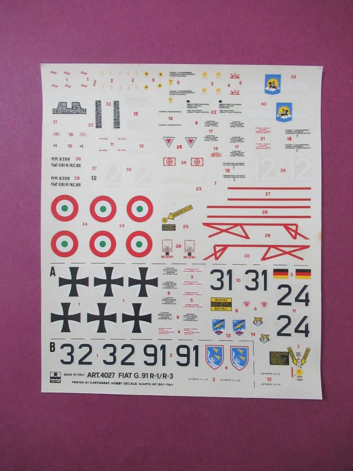 ESCI FIAT G.91 R-1/R-3 "GINA" SCALA 1/48 NO SCATOLA - Immagine 4 di 4