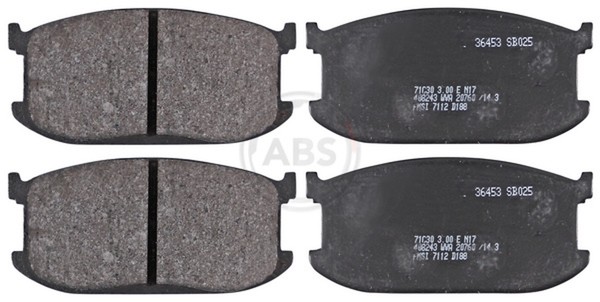 Bremsbelagsatz Scheibenbremse A.B.S. 36453 FüR 323 Mazda 2 Hatchback Bd 3 Bf-image
