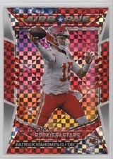 2022 Panini Rookies & Stars Airborne Red Plaid Prizm Patrick Mahomes II 00rs