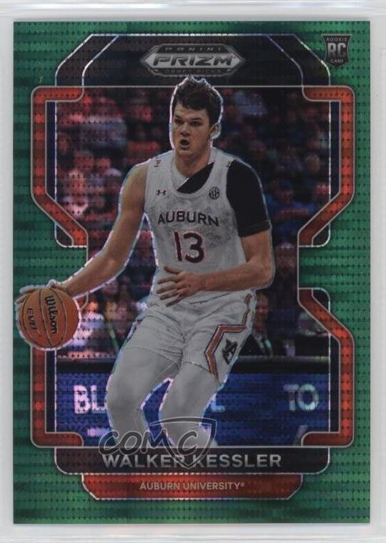2022-23 Panini Prizm Draft Picks Green Pulsar 13/25 Walker Kessler Rookie RC s5j