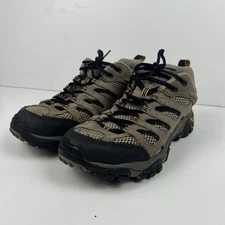 Merrell Moab Ventilator Shoes Mens Size 9.5 Trail Hiking Walnut Brown Vibram