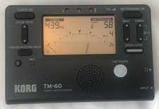 KORG TM-60 GUITAR TUNER  METRONOME - TESTED  WORKING - EXCELLENT CONDITION