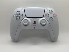 PS5 Controller | Retro White V2 | Modded DualSense | TMR Joy Sticks