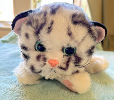 Tyco 1993 Vintage Kitty Kitty Jungle Kitten Snow Leopard purring sound CLEAN