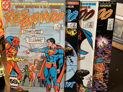 RED TORNADO #1 2 3 4 FULL SET DC 1985 BUSIEK NICE CONDITION