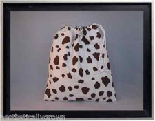 Gymnastics Leotard Grip Bags / Brown Cow Print Gymnasts Birthday Goody Bag