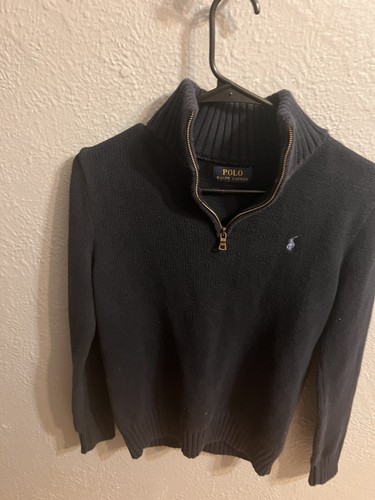 Polo Ralph Lauren 1/4 Zip Sweater Boys Children's Size Large See Des - Picture 3 of 6