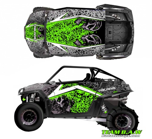 2011+ Polaris RZR 800 Design Street Race Decal Graphic Kit Wraps UTV Hood Scoop - Picture 5 of 9