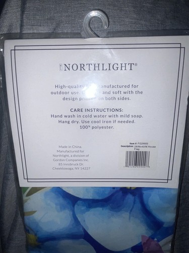 Northlight Welcome Double Sided Patriotic Floral Outdoor House Flag 28" x 40" - Picture 9 of 12