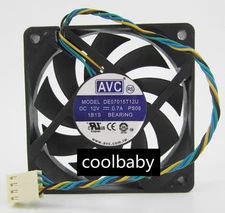 AVC DE07015T12U Graphics card cooling fan DC12V  0.7A 4Pi n