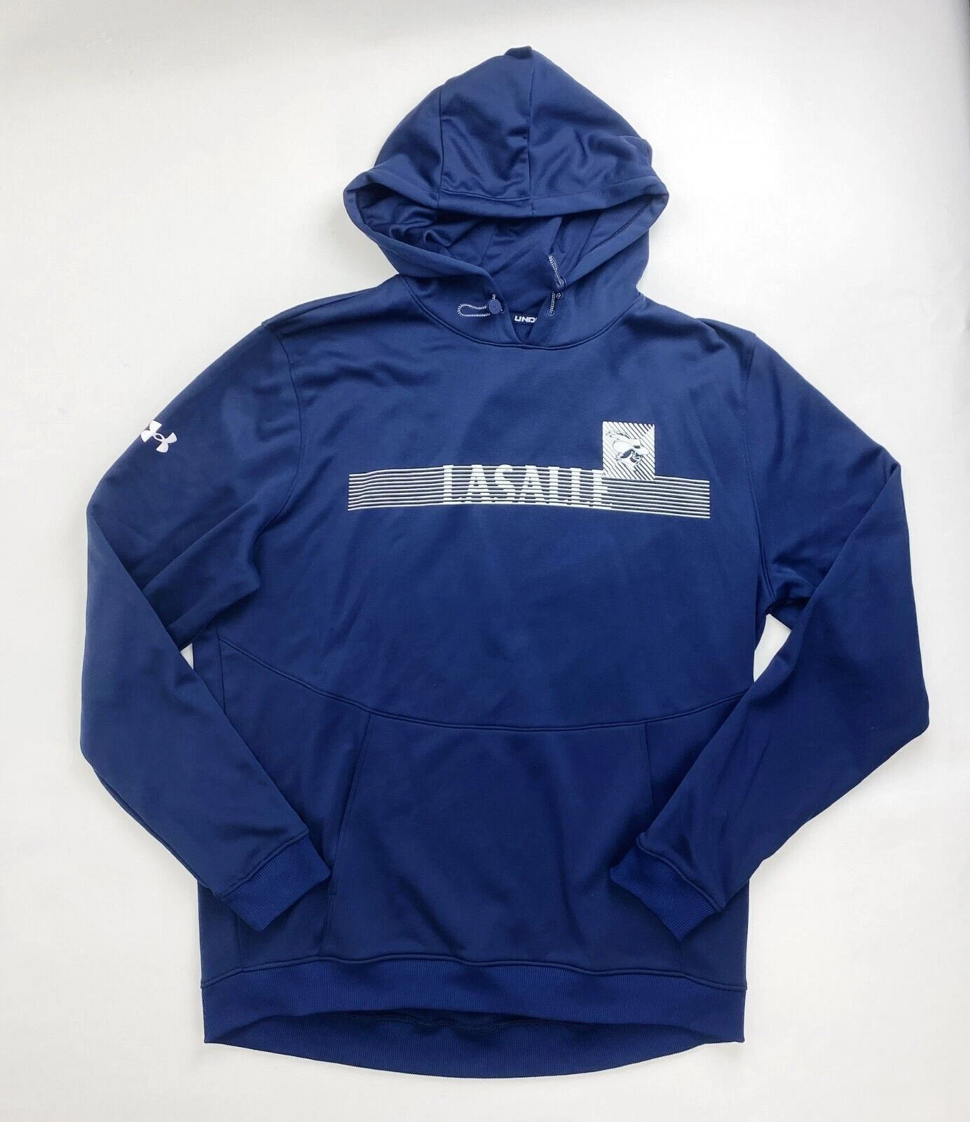 Under Armour LaSalle Explorers Fleece Storm Hoodie Men's L Navy Blue 1370379
