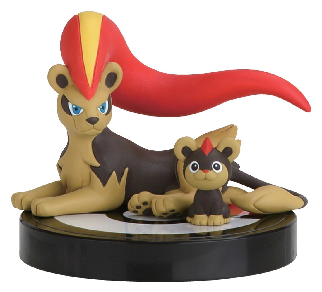 Pokemon Anime Zukan 3D Encyclopedia 1/40 Scale SD Figure~ Pyroar