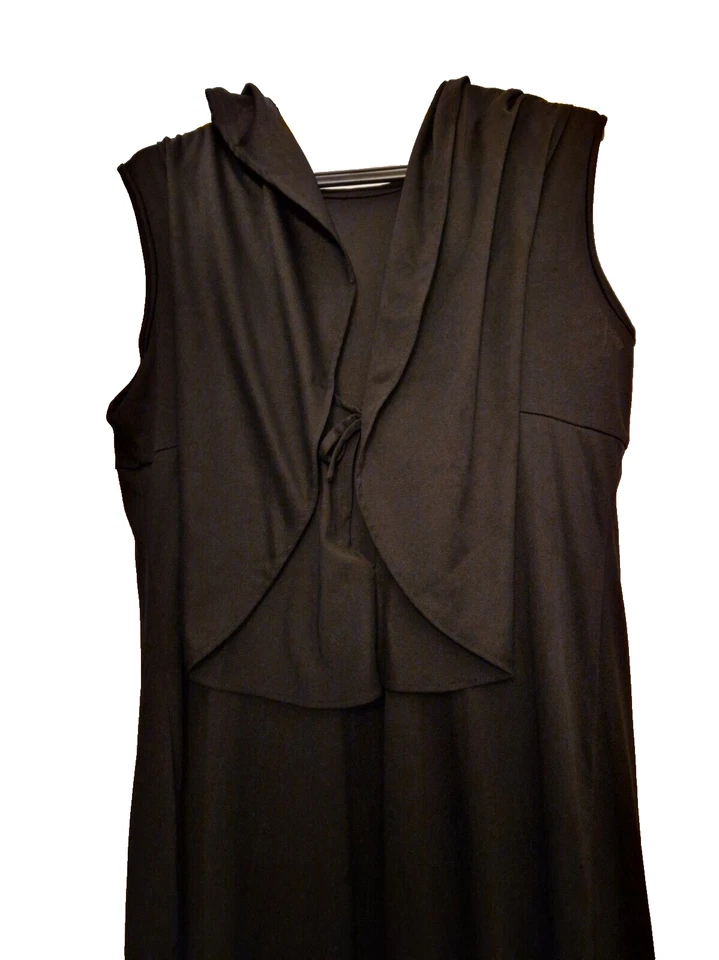 Longue robe de soirée Christine Laure noire, vintage - Photo 3/4