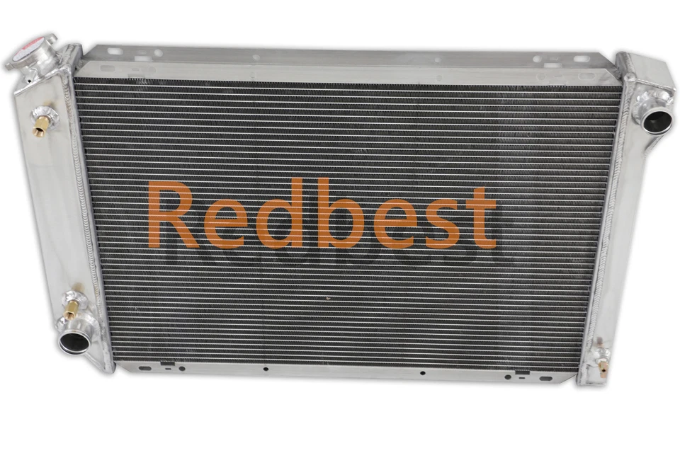 Radiador de aluminio de 4 filas apto para Ford F150 F250 F350 Bronco 1980-1984 1982 5,0 L 7,5 L Foto 3 de 4