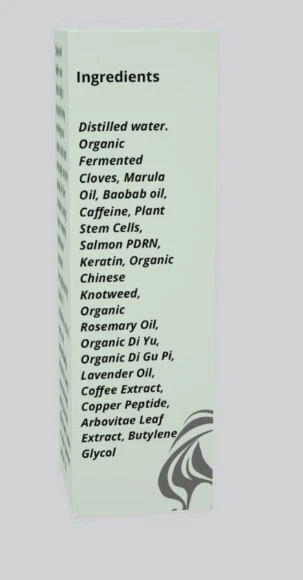 hair growth serum, plant stem cells, salmon PDRN, stem cells, anagen phase - Image 2 of 4