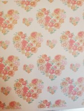 Pink flower heart throw blanket