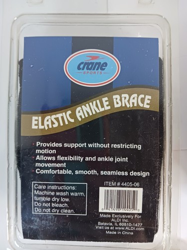Crane Sports Elastic Wrist Elbow Knee Braces Lot Of 6 Sets White Black Large NEW - Picture 2 of 5