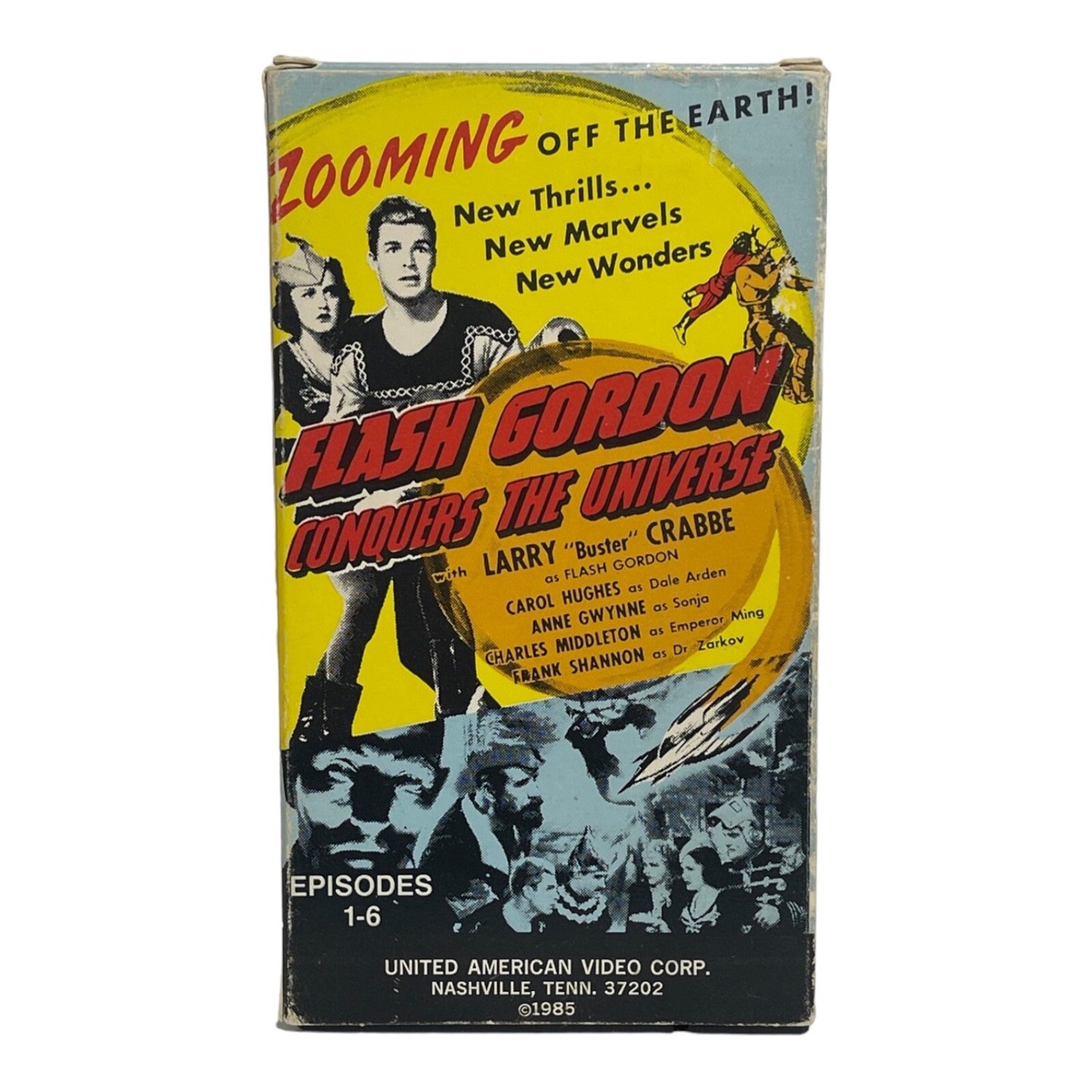 Flash Gordon Conquers the Universe VHS Tape Episodes 1-6